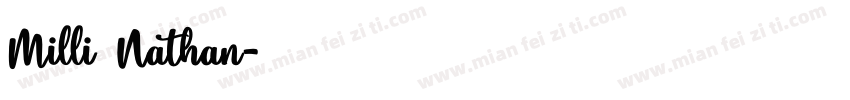 Milli Nathan字体转换